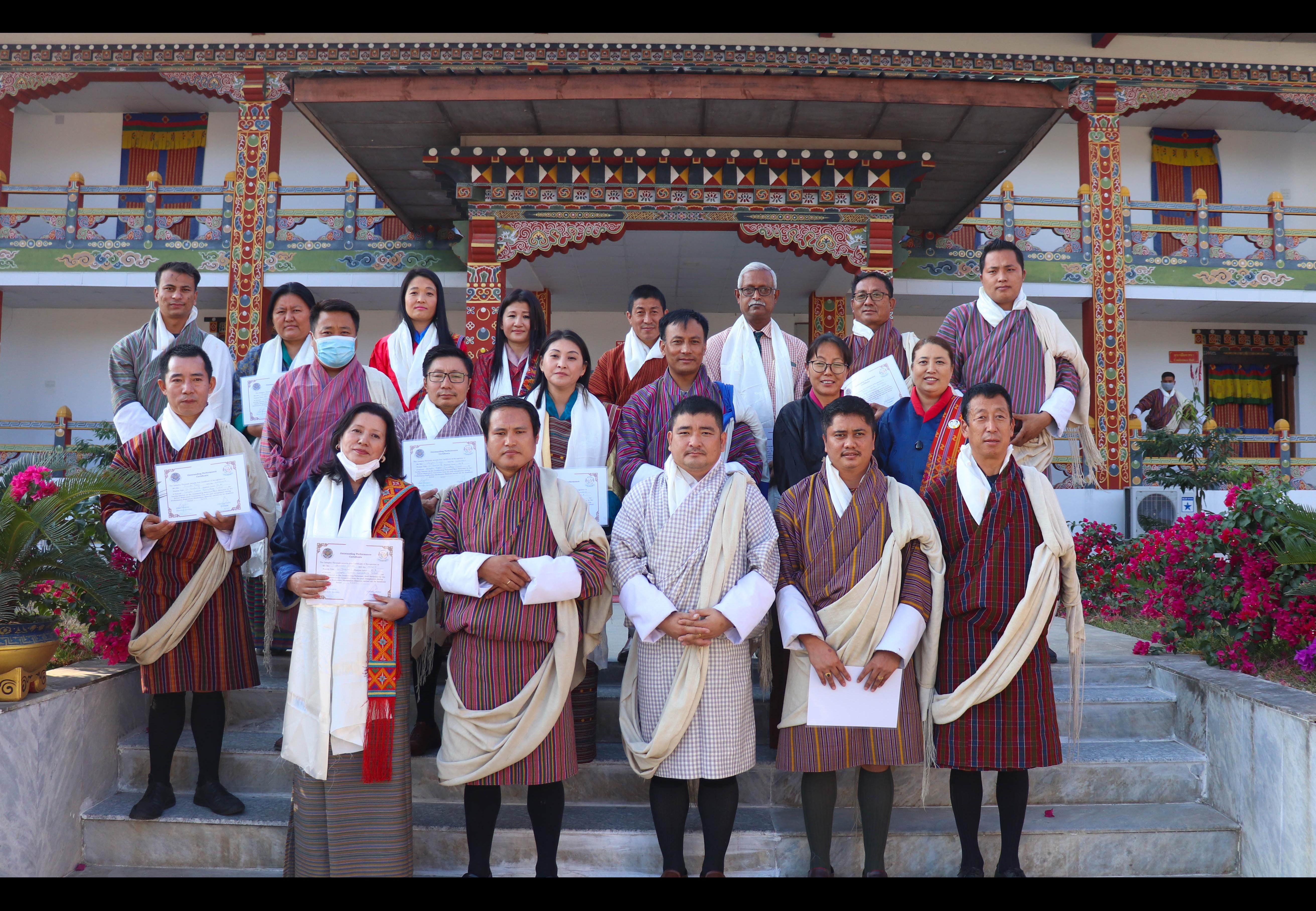 Awarding of Outstanding certificates