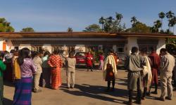 Dasho Thrompon briefing the staff