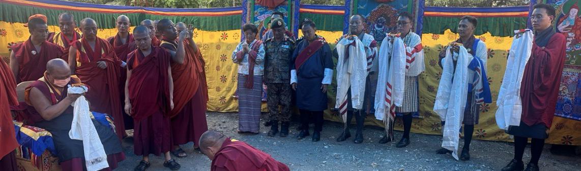 Foundation Ceremony of construction of Tabaab Choeten, Gelephu