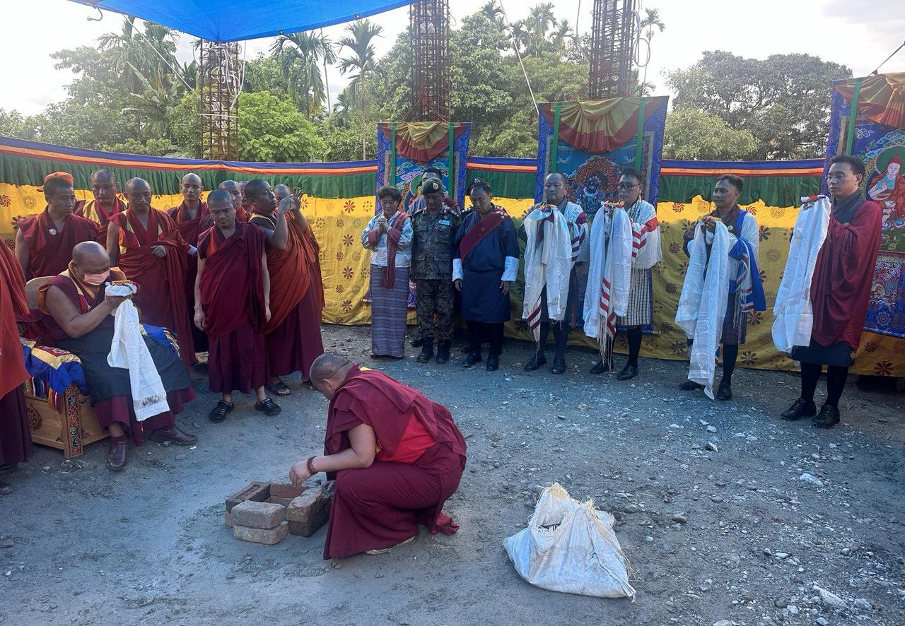 Foundation Ceremony of construction of Tabaab Choeten, Gelephu
